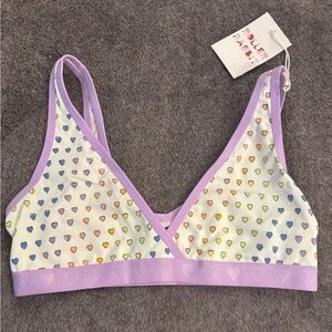 Roller Rabbit Disco Hearts Leroy Bralette Size Small NWT Sold Out